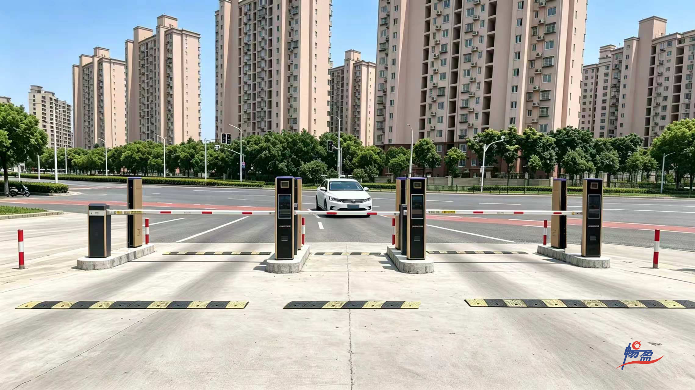 车牌识别安装调试完成